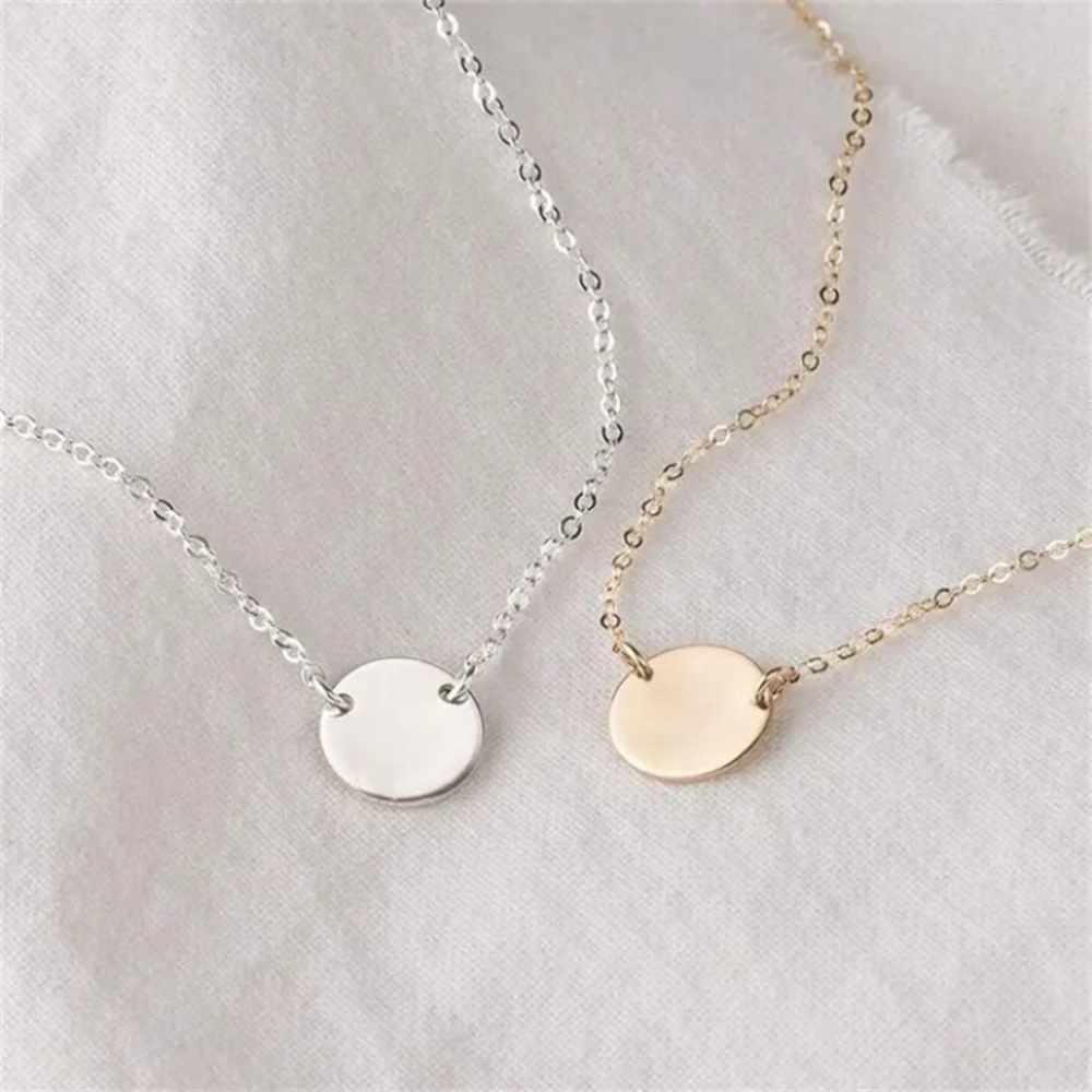 ⚜️𝟯𝟬%𝗢𝗙𝗙 𝗯𝘂𝗻𝗱𝗹𝗲𝘀 𝟯+⚜️ NEW 9mm Coin Charm Stainless Steel Necklace - Picture 8 of 15